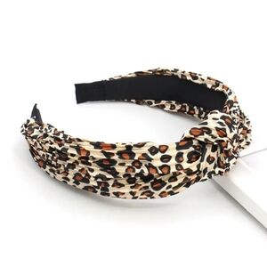 Headband Leopard Print Knotted